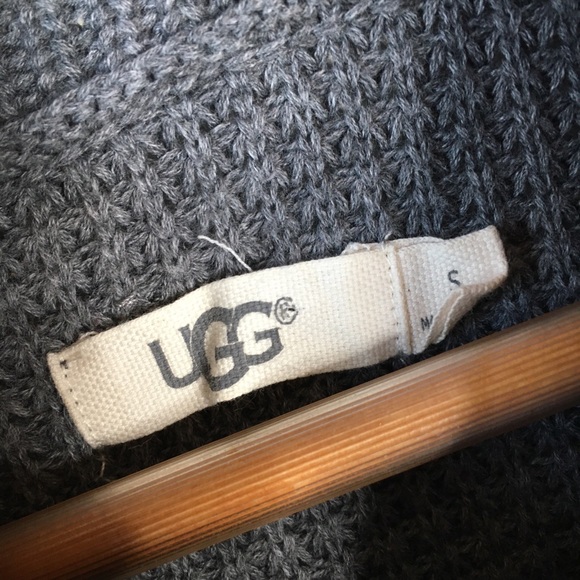 UGG Gray Selby Short Sleeve Cowl Neck Sweater - Picture 8 of 10